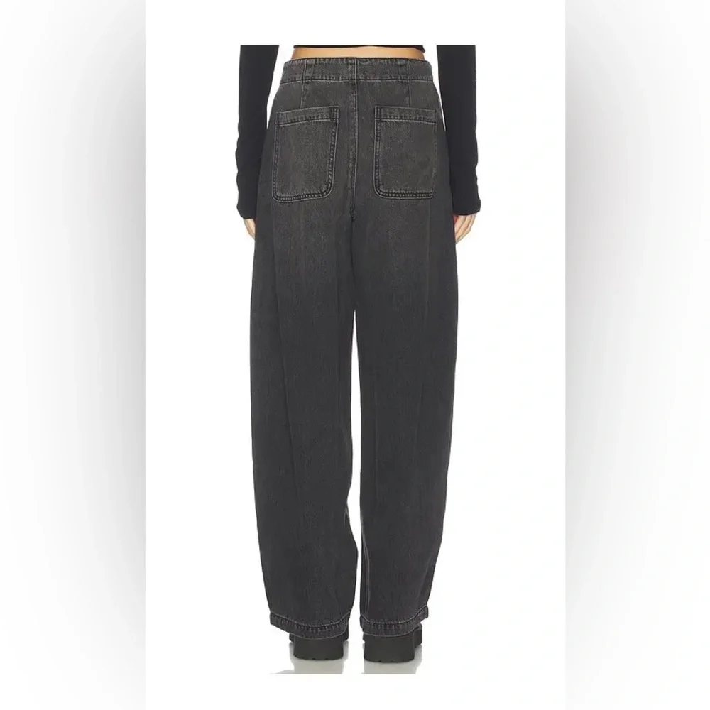 NEW Pistola Size 25 Lottie High Rise Relaxed‎ Bowed Barrel Jeans In Zen
